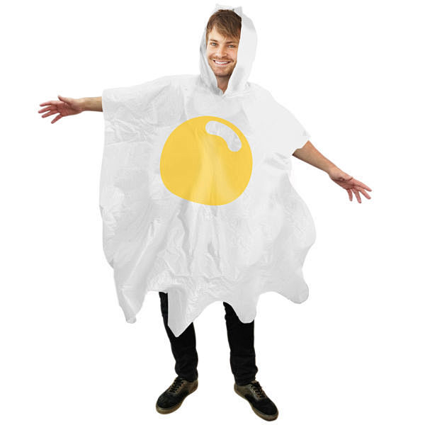 环保 太阳蛋 荷包蛋 造型 雨衣 雨披