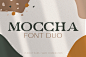 豪华优雅的现代无衬线英文字体 Moccha Font Duo :  