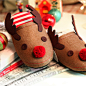 韩国订单 圣诞麋鹿家居鞋 薄款-淘宝网