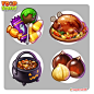 Food Street - Food Icons : Some collectible food ingredients and dishes I created for the Supersolid game Food Street. Game free on IOS and Android, GO DOWNLOAD!: http://supersolid.com/games/foodstreet/
