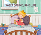 Sweet dreams, King Luke - children's book : 32-page book about a little boy called Luke who just doesn't want to take a nap. The story has a nice repetitive rhythm that I tried to recreate in my illustrations, so each double page spread is followed by a s