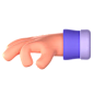 Take Hand Gesture 3D Icon