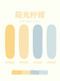 配色灵感阳光柠檬