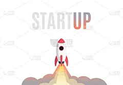 新船揭幕式,火箭,新创企业,概念,矢量,商务,绘画插图,计算机图标,扁平化设计,背景分离