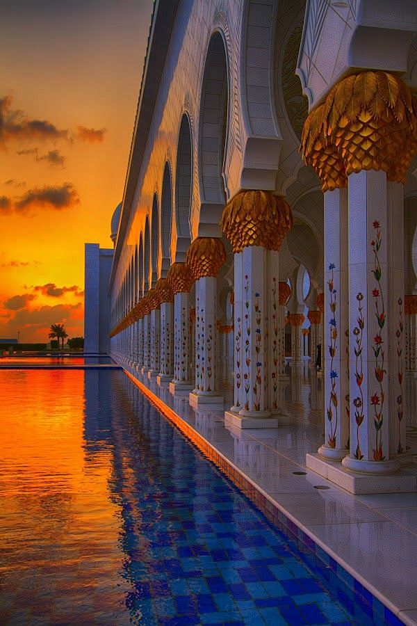 Grand Mosque Sunset,...