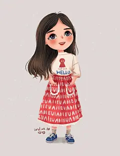 插画 丨 闪闪的穿搭插画，总是活力满满