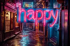 粉色霓虹发光英文字母背景图片