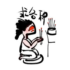 大红唇插画，女人，女神，女士，都是女啊