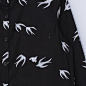 AMY.W.H原创设计 潘多拉领小燕子印花长袖全棉修身衬衣8016 新款 2013