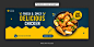 Restaurant facebook cover template Premium Psd