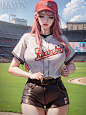 #StableDiffusion Baseball 3 - DawnBubblesAi的插画