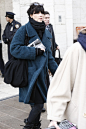 New York Fashion Week street style.