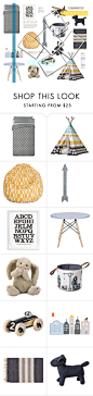 "Play space" by rheeee on Polyvore featuring interior, interiors, interior design, home, home decor, interior decorating, Dot & Bo, Twelve Timbers, Jellycat and Sebra: 