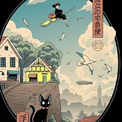 #插画#

浮世绘+梵高+宫崎骏组合插画风
by:Vincent Trinidad

#伦敦艺术大学# ​​​​