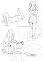 #お姉さん 2月までの - のらくら的插画