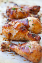 SUPER YUMMY ginger garlic baked chicken marinated with ginger, garlic, soy sauce and honey. EASY and delicious recipe that anyone can make at home | rasamalaysia.com