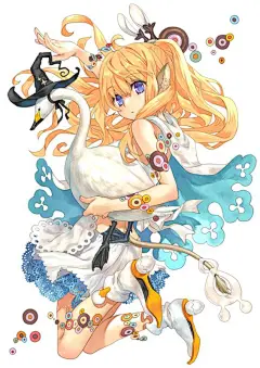日本插画师画风相当精致的一组插画作品！华丽繁复风格的视觉大作