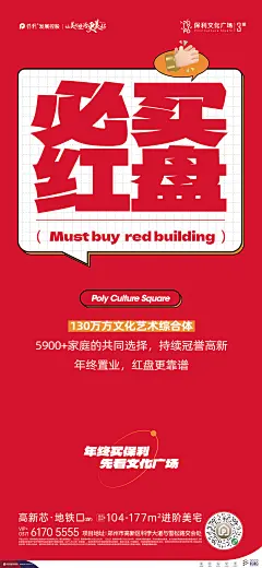 地产保利年终促销系列海报