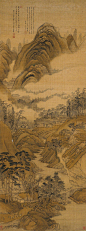 王翚——《青山白云》【看云疑是青山动，云自忙时山自闲。我看云山亦忘我，归来洗砚写云山。庚寅嘉平望日】人物山水 立轴欣赏 | 
清|王翚(1632-1717)字石谷，号耕烟散人、剑门樵客、海虞、清晖老人等。被称为“清初画圣”。与王时敏、王鉴、王原祁被并称为“四王”，加上吴历、恽寿平合称“清初六家”或“四王吴恽”。擅山水人物花鸟草虫，笔法洒脱，用墨疏淡清逸。后也将其称为虞山派。