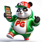 Panda slot game character generative ai | Premium AI-generated image