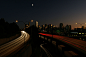 30 seconds in the life of Seattle with moon by Roger T. Hagan on 500px