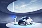 新能源科技电池充电汽车科技运动充电桩海报效果背景PSD格式75套 (53)