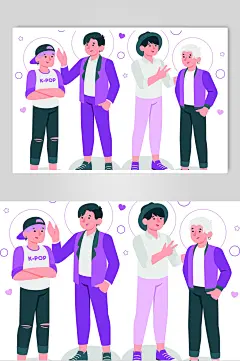 人物休闲娱乐矢量素材