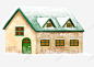 传统文化二十四节气积雪房屋元素 页面网页 平面电商 创意素材
