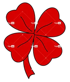 叶红三叶草叶好运巫术神秘实践-红三叶草叶象征着好运和激情