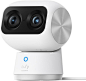 eufy Security Indoor Cam S350, Dual Cameras, 4K UHD Resolution Security Camera with 8× Zoom and 360° PTZ, Human/Pet AI, Ideal for Baby Monitor/ /Home Security, Dual-Band Wi-Fi 6, Plug in