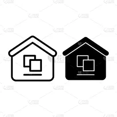 符号,仓库,计算机图标,线条,商务,板条箱,蜘蛛网,盒子,建造,剪影