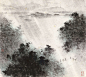 带雨云埋一半山