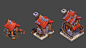 Heroes and Armies Art, Alex Nguyen : Some art from "Heroes and Armies" - my last project with Zhurosoft.  The game is all sprite-based, but working in 3D allowed us to render out multiple frames for smoother animations.

https://itunes.apple.com