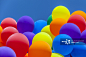 Colorful balloons_创意图片 _P配色参考 #率叶插件，让花瓣网更好用#