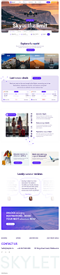 Skylet-Flight Booking website by Rana Roy on Dribbble