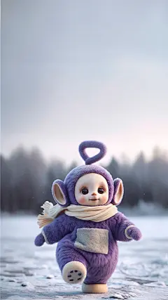 初雪奔跑系列天线宝宝头像壁纸原图分享‼️