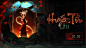 3D chinese Halloween horror poster red tale