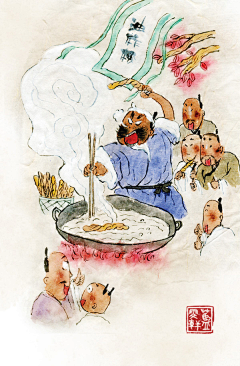 雨过丶采集到国风插画