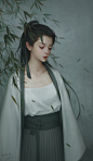 竹_bain-片片__插画师作品_涂鸦王国gracg.com