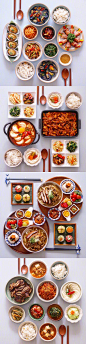 一年四季，一日三餐，两人食。 ​​​​