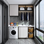 【新提醒】现代阳台洗衣房-室内设计-拓者设计吧