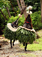Papua New Guinea - New Ireland island: secret duk-duk ceremony - Tolai people - photo by Rod Eime (c)