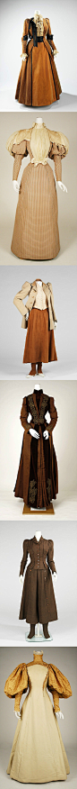 19世紀晚期的衣服幾件