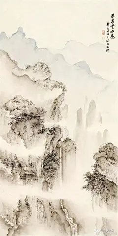 《一组淡雅的山水画》
这是青年画家刘耿的一组山水画，送给大家一赏！
画也有“繁体”与“简体”两种不同格调。北宋人的那些千岩万壑，可说是繁体，南宋马夏所画的“一角山水”，还有元人倪云林所画的松林亭子式的一丘一树都可说是简体一路。简体要“简而不单”，繁体要“繁而不烦”、“多而不乱”。简体的形成过程，是伴随着写意画的发展过程的。从工笔到写意，这是画法上的由繁到简。至于构图上的“简体”，与写意画的发展也是密不可分的。（当然我们不能说工笔画本身就没有简的构图）写意画（应叫“意笔”）应该是“貌离神合”、“似非而是”。