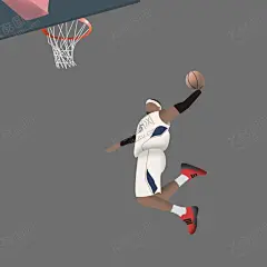 扣篮-插画 【酷图网】扣篮,插画,动漫,nba,篮球,人物,艺术