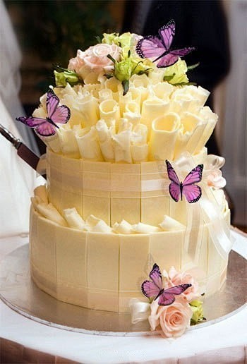 蝶恋花，创意婚礼蛋糕， 满满是甜蜜和浪漫...