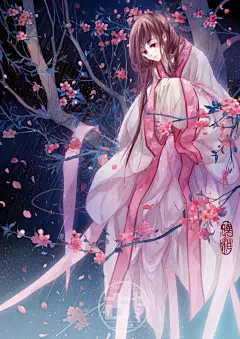 古风CG插图 晓泊中国风画集 人物水彩 XF115-淘宝网