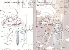 #SAI资源库# 动漫糖果系萌妹纸的绘制过程！炒鸡好看的妹纸绘制过程~从描线、叠色到后期的效果都好棒哒，糖果系的配色很萌呢~转需~