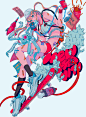#女の子 NEW GRAVITI_Air - najuco的插画