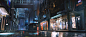 Cyberpunk 2077, Menot Guilaume : This project was done a year ago. I used the beautiful concept of Maciej Kuciara for Cyberpunk 2077. This  was done with 3ds max via a camera mapping, all textures were build with a projection, with some tweaks in photosho